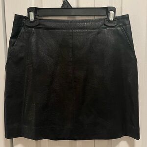 Forever 21 Black Faux Leather Mini Skirt